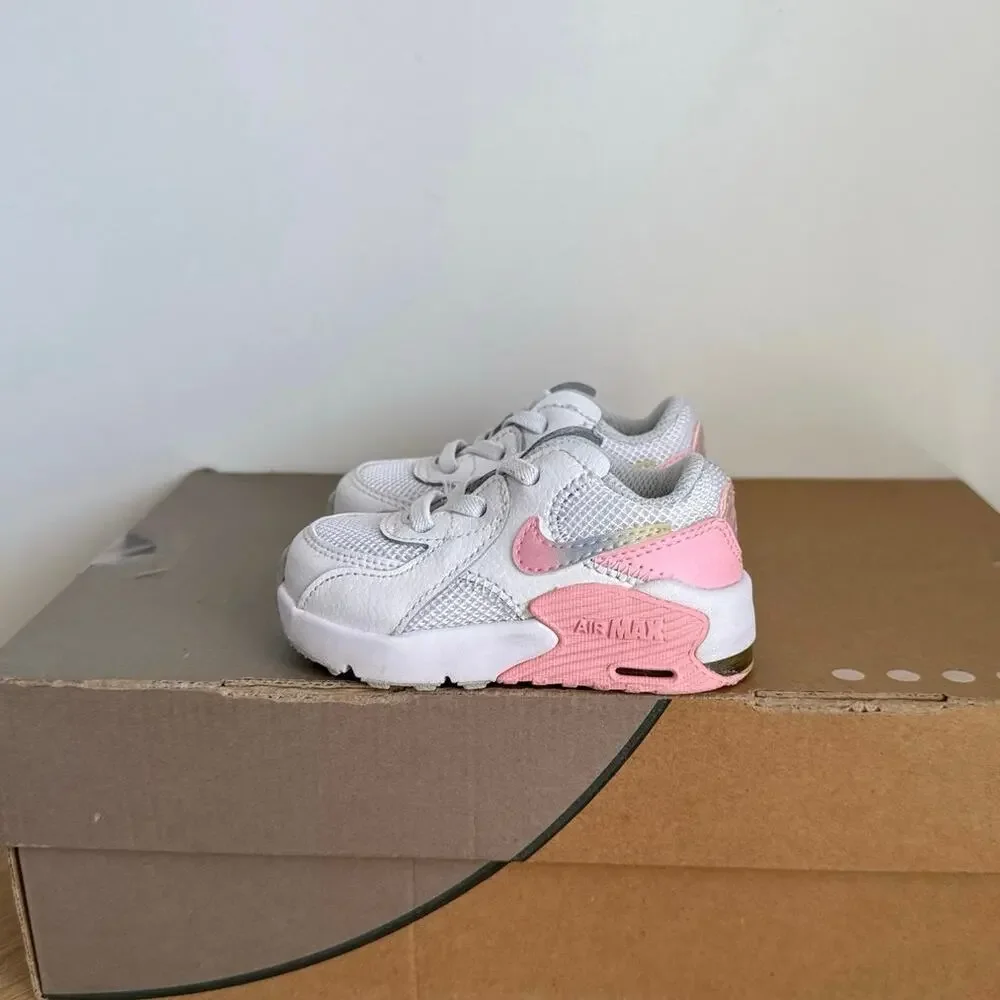 Nike Air Max Excee White/Pink Toddler Sneakers- SZ 4 C